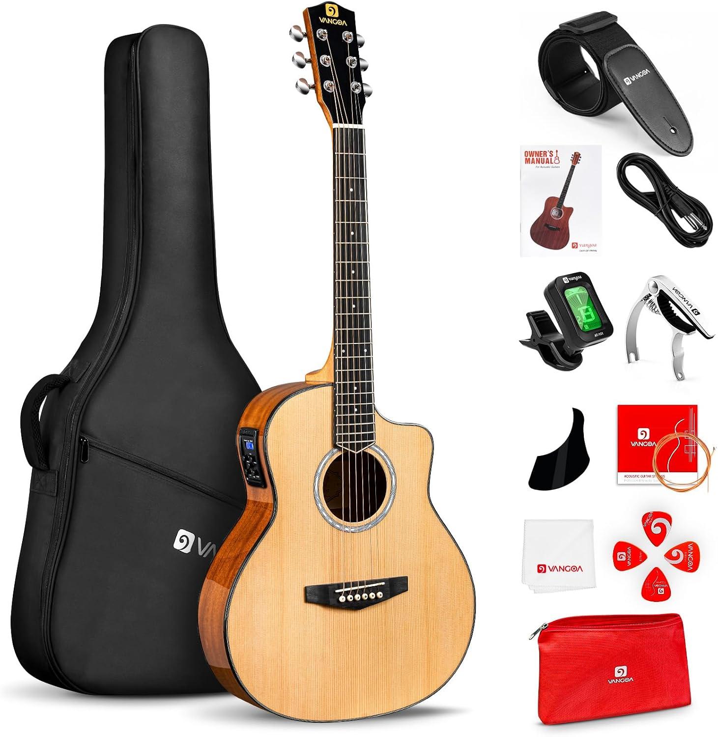Vangoa 36" Acoustic-Electric Guitar (3/4 Size)